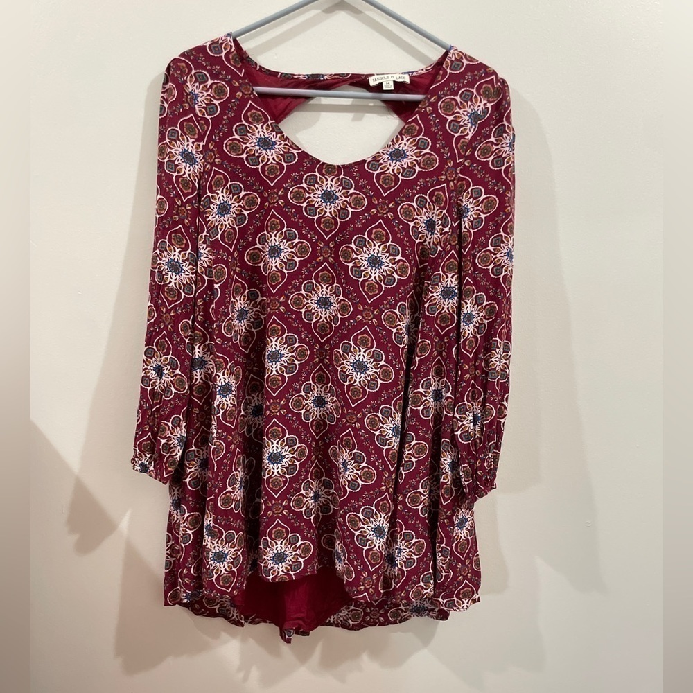 Long sleeve Boutique Tunic or Dress Size Medium. Brand Tassels N Lace